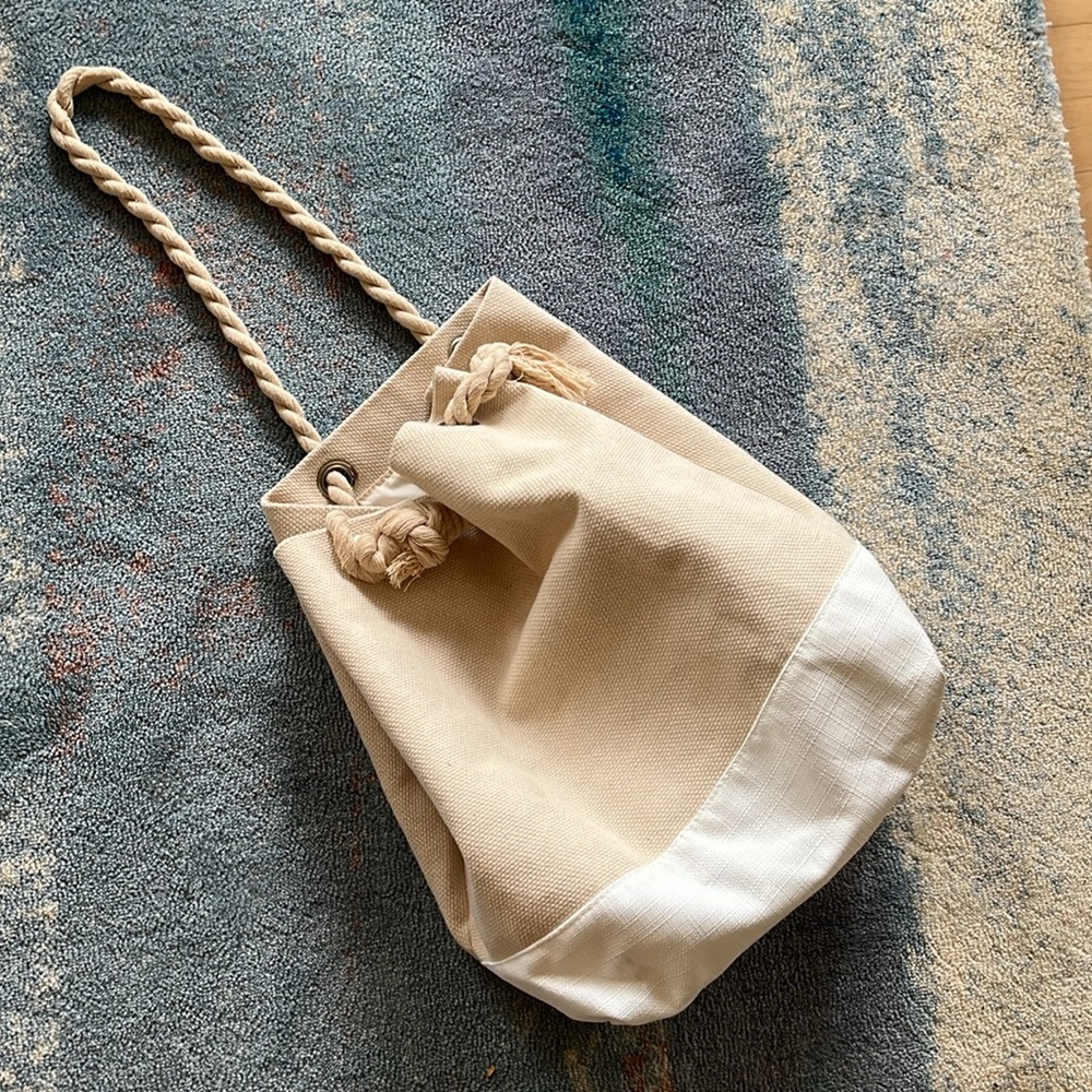 Kerastase Paris Beach Bag Ivory Tan